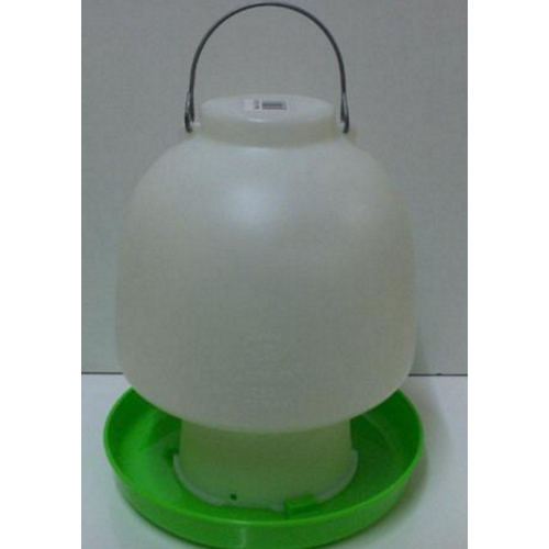 Poultry Chicken Waterer - White & Green - 6.5L