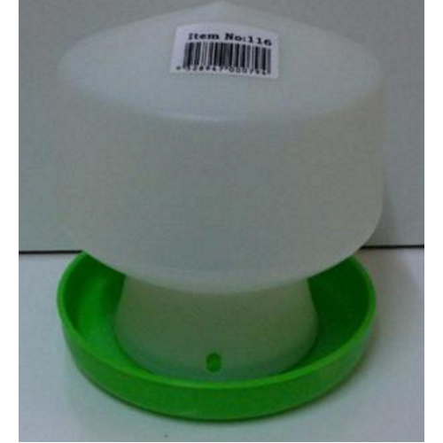 Poultry Chicken Waterer - White & Green - 2.5L