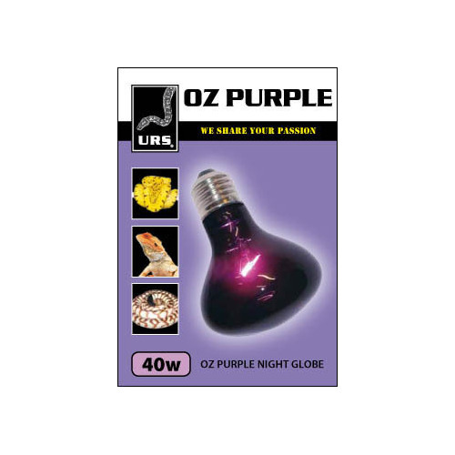 URS OZ Purple Night Heat & Light Globe - 40 Watt