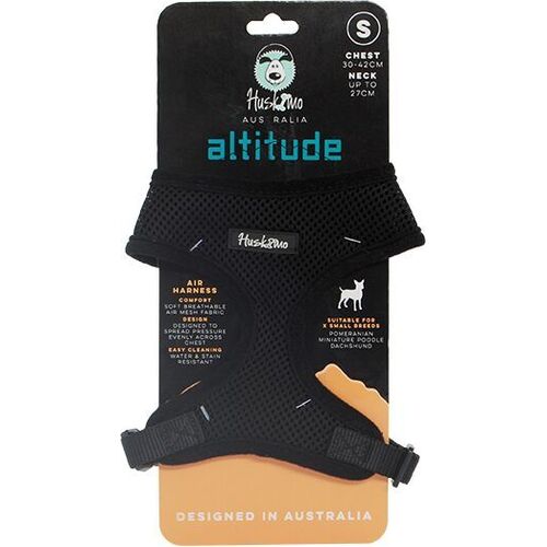 Huskimo Altitude Air Harness for Dogs - X-Large - Eclipse (Black)