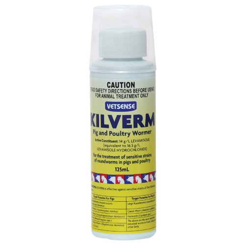 Vetsense KILVERM Poultry Bird Wormer - 125ml 
