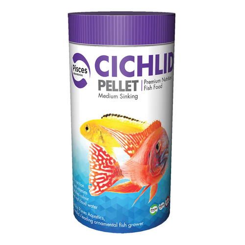 Pisces Cichlid Pellets - Medium (2mm) - 65g