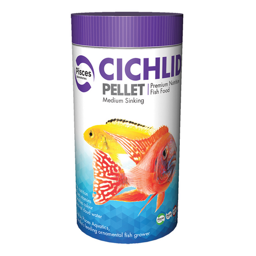 Pisces Cichlid Pellets - Medium (2mm) - 140g