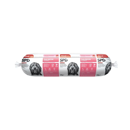 Prime 100 SPD Salmon & Tapioca Dog Roll - 800g