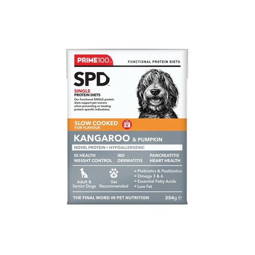 Prime 100 SPD Slow Cooked Dog Food - Kangaroo & Pumpkin - 354g