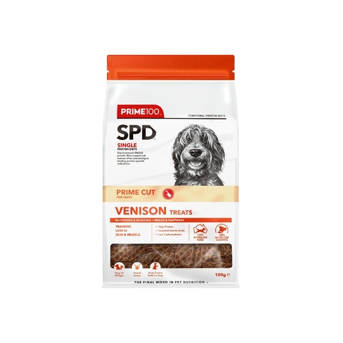 Prime 100 SPD Prime Cut Treats - Venison & Sweet Potato - 100g