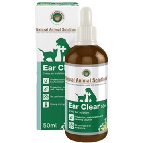 Ear Clear for dogs & cats - 50ml - Natural Animal Solutions