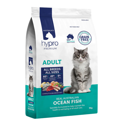 Hypro Premium Adult Cat Grain Free Food - Ocean Fish - 9kg