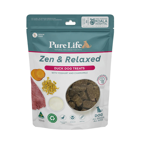 Pure Life Zen & Relaxed - Duck Dog Treats - 100g