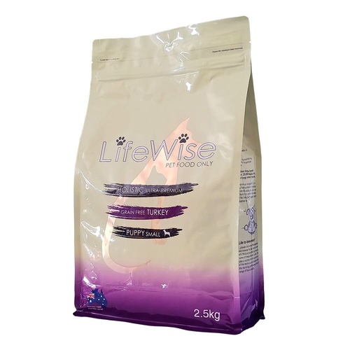 LifeWise Puppy Food Stage 1 - Starter - Grain Free Turkey & Vegetables - 2.5kg