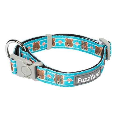 FuzzYard Dog Collar - Fuzz Bear - Medium (20mm x 32-50cm)