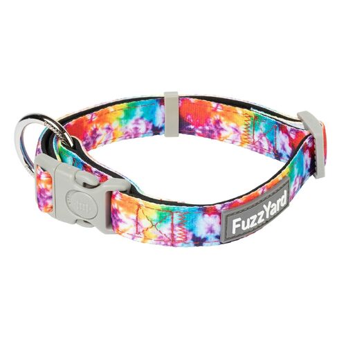 FuzzYard Dog Collar - Peace Out - Small (15mm x 25-38cm)