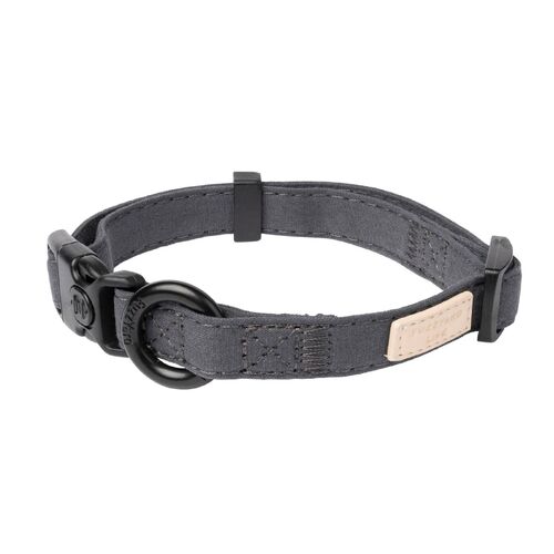 FuzzYard Life Dog Collar - Slate Grey - X-Small (11mm x 22-35cm)
