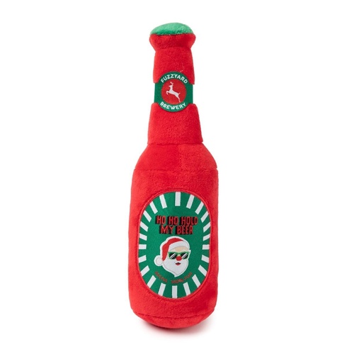 FuzzYard Ho Ho Hold My Beer Dog Toy (22.8x6.8cm)