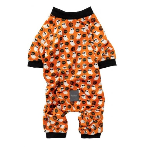 FuzzYard Boogie Nights Pyjamas - Orange - Size 1 (28-29cm Long)