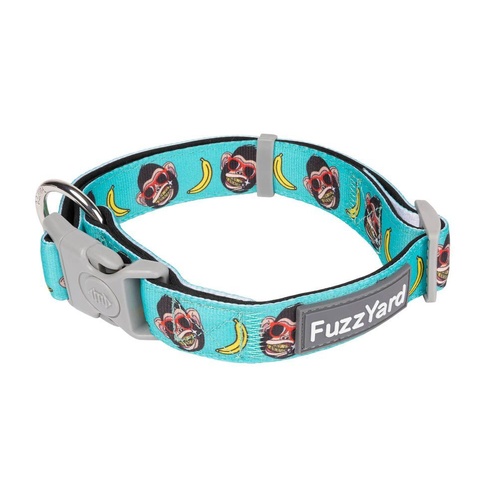 FuzzYard Dog Collar - Gor-illz - Medium (20mm x 32-50cm)