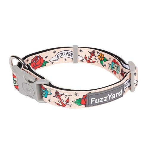 FuzzYard Dog Collar - Ink'd Up - Large (25mm x 50-65cm)