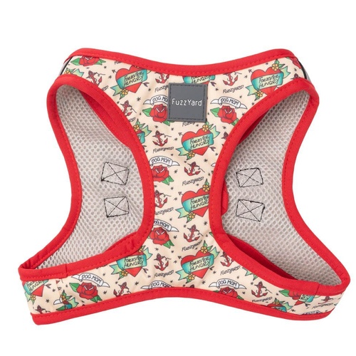 FuzzYard Step-In Dog Harness - Ink'd Up - XX-Small (34-36 Neck - 39-41cm Chest)