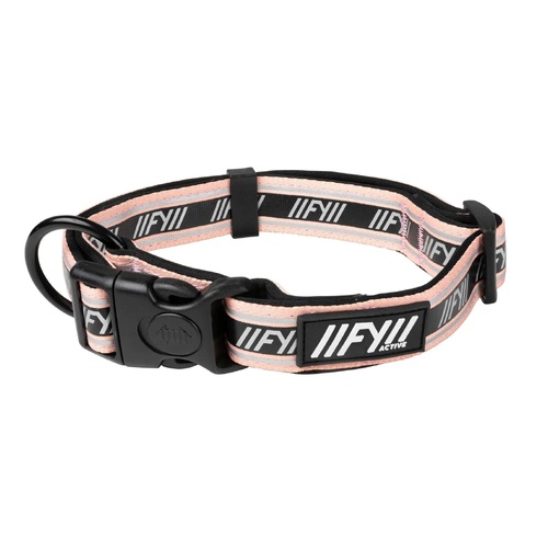 FuzzYard Active Dog Collar - Peach - X-Small (25-37cm)