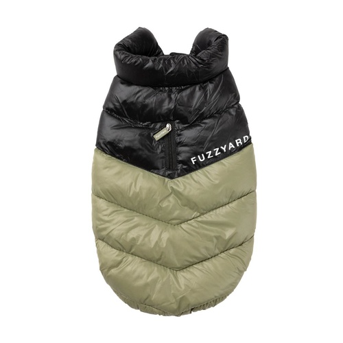 FuzzYard Dog Jacket - South Harlem - Olive (Size 1) (26-29cm)