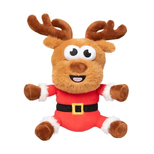 FuzzYard Dog Toy - Reggie Claus Reindeer - Large