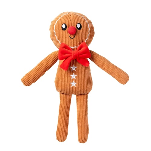 FuzzYard Life Christmas Gingerbread Man Dog Toy