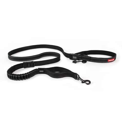 Ezydog Road Runner Zero Shock Dog Leash - 210cm - Black