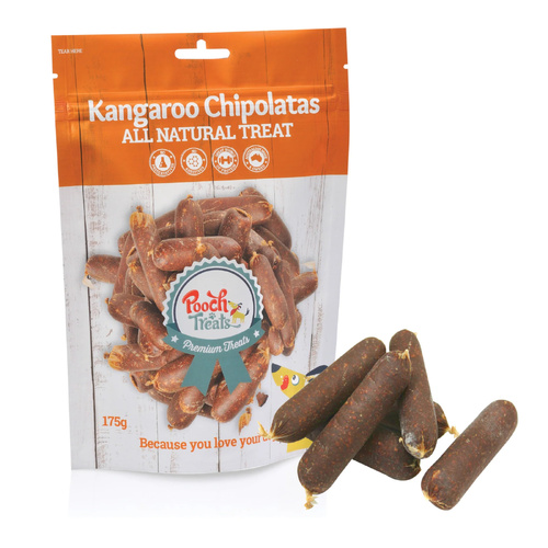 Pooch Treats Kangaroo Chipolatas - 175g