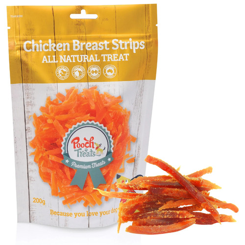 Pooch Treats Chicken Breast Strips - 200g