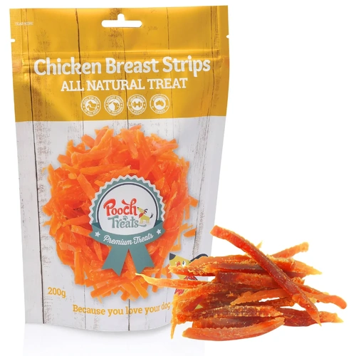 Pooch Treats Chicken Breast Strips - 200g