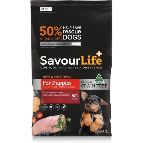 SavourLife Grain Free Puppy Food Chicken - 10kg 