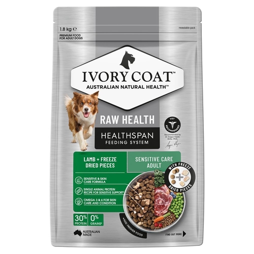 Ivory Coat Dog Raw Health Sensitive Care - 10kg