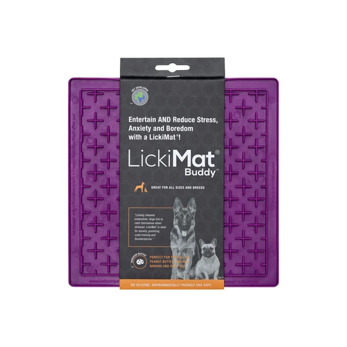 LickiMat Buddy Pet Feeding Mat - 20cm x 20cm - Purple