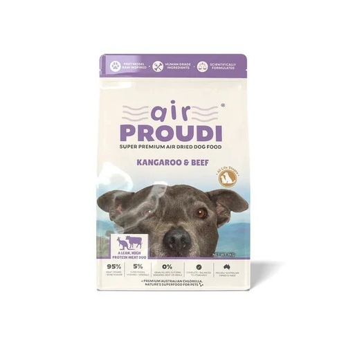 Proudi Air Dried Dog Food - Kangaroo & Beef - 400g