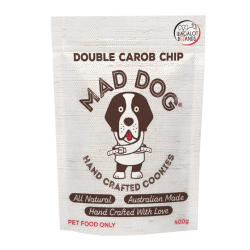 Wagalot Mad Dog Handcrafted Cookies - Double Carob Chip - In a Bag - 400g