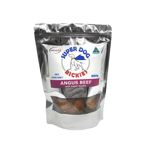 Wagalot Super Dog Bickies - Angus Beef - 300g