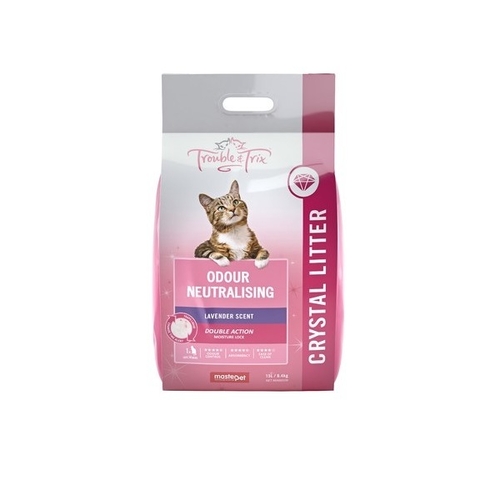 Trouble & Trix Odour Neutralising Crystal Litter - Lavender Scent - 15L (6.4kg)