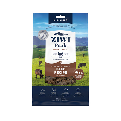 Ziwi Peak Air Dried Cat Food - Beef - 400g