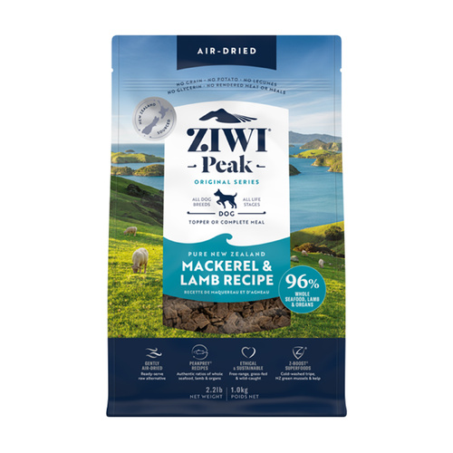 Ziwi Peak Air Dried Dog Food - Mackerel & Lamb - 1kg