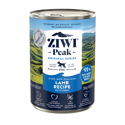 Ziwi Peak Moist Dog Food Can - Lamb - 390g