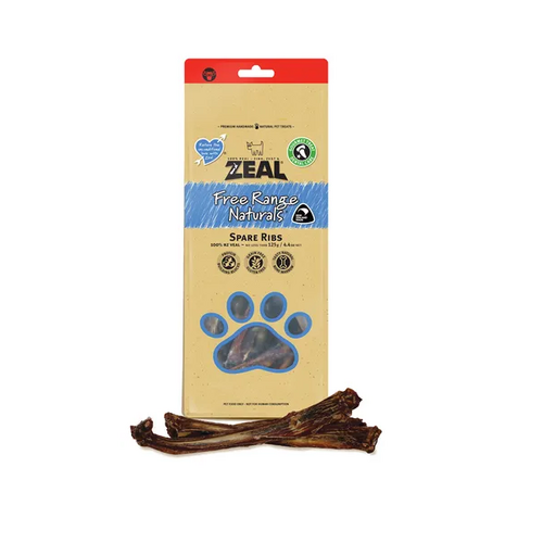 Zeal Free Range Naturals - Spare Ribs - 125g