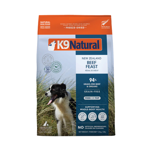 K9 Natural Freeze Dried Dog Food - Beef Feast - 1.8kg