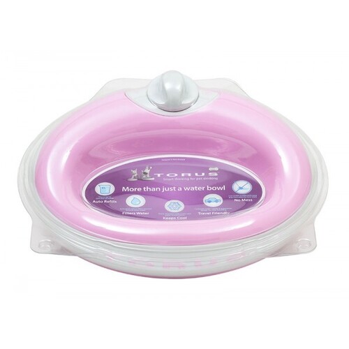 Torus Filtered Pet Water Bowl for Dogs & Cats - 1 Litre - Pink