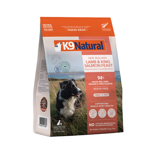 K9 Natural Freeze Dried Dog Food - Lamb & King Salmon Feast - 1.8kg