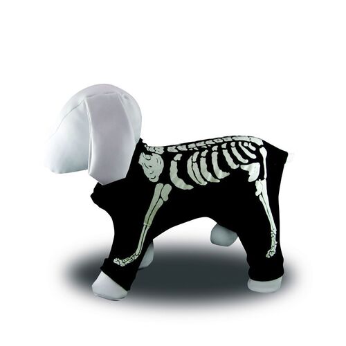 Skeleton Dog Costume (Size:1 (X-Small)