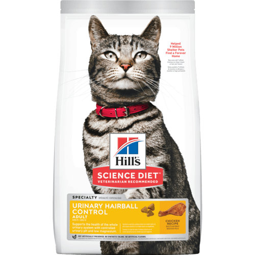 Hill's Science Diet Adult Urinary Hairball Control Cat Food