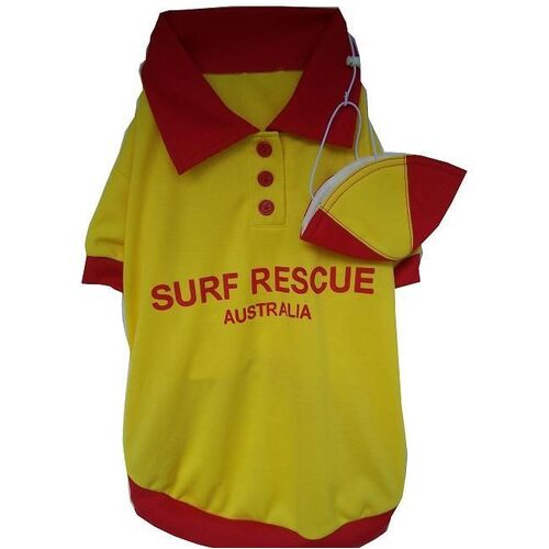 Lifesaver with Cap Dog Costume - Size:1 (X-Small)