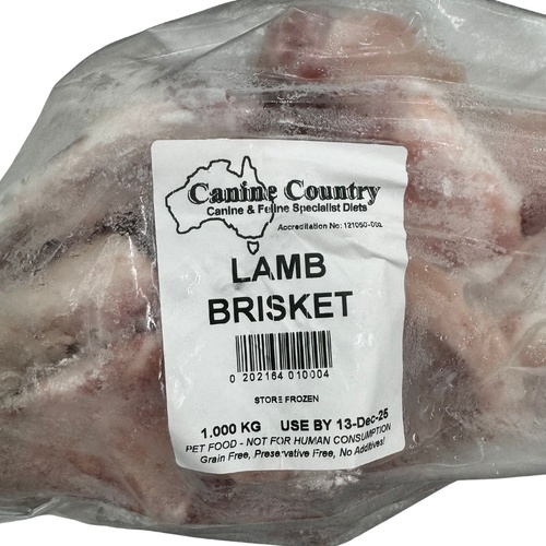 Canine Country Lamb Brisket - 1kg