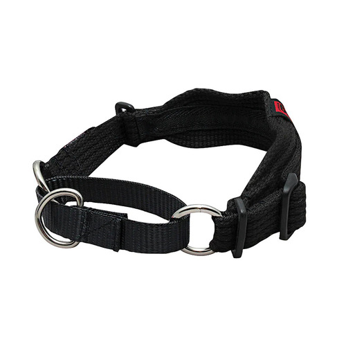 Black Dog Whippet Dog Collar - (28cm-36cm) (Black)
