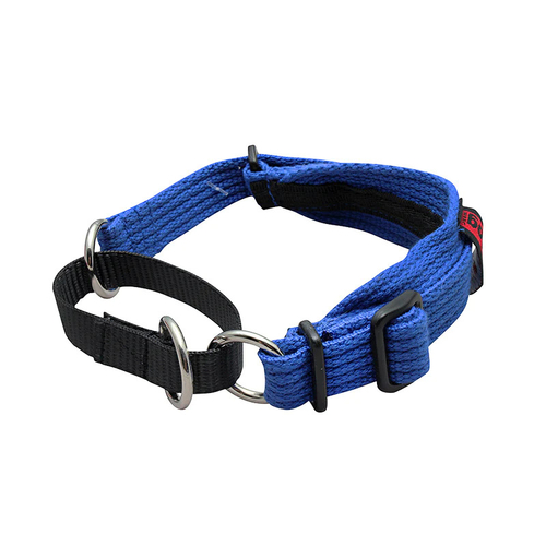 Black Dog Whippet Dog Collar - (28cm-36cm) (Blue)